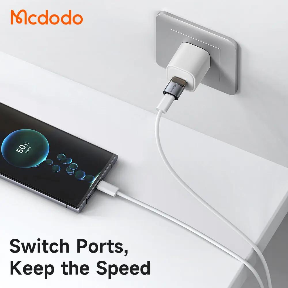 Mcdodo USB-C to USB-A 3.0 Fast 5Gbps Data Transfer Adapter with Indicator Lights and Lanyard OT-7580 Tech House Singapore