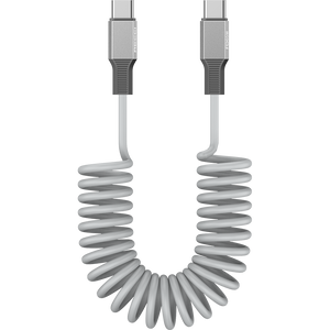 Recci USB C to C Cable PD 65W 1.8M Spring Coil Cable RS25CC Tech House Singapore