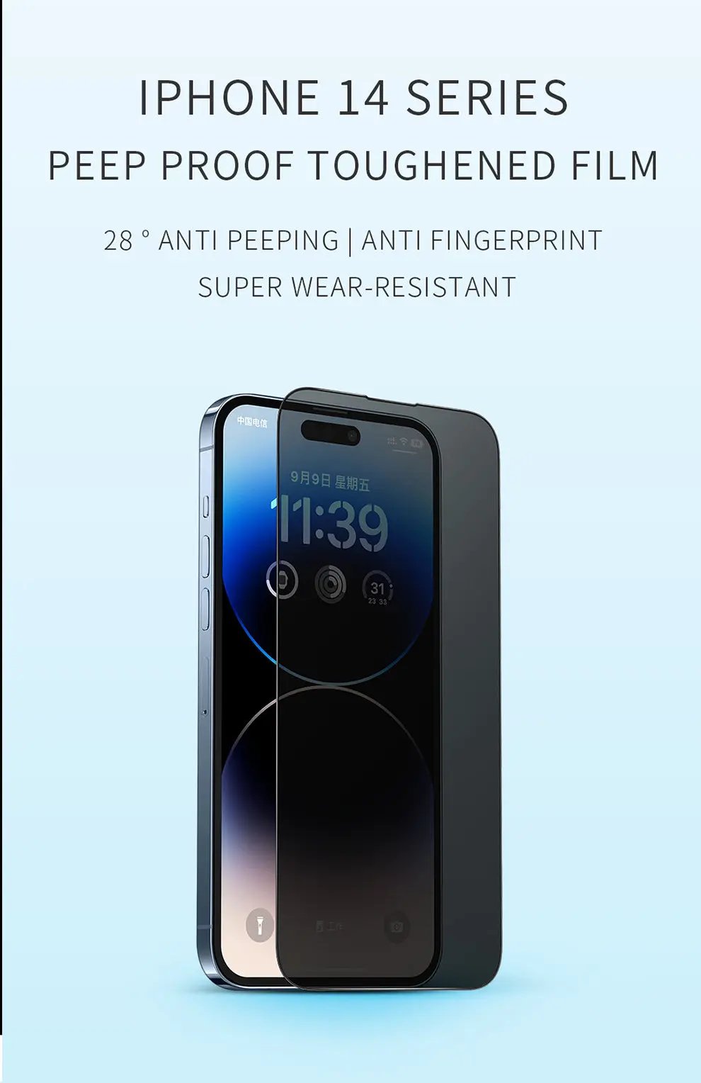 Recci iPhone 14 Plus/ 13 Pro Max Privacy Screen Protector RSP-A13AP Tech House Singapore