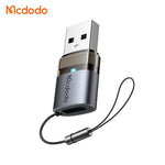 Mcdodo USB-C to USB-A 3.0 Fast 5Gbps Data Transfer Adapter with Indicator Lights and Lanyard OT-7580 Tech House Singapore