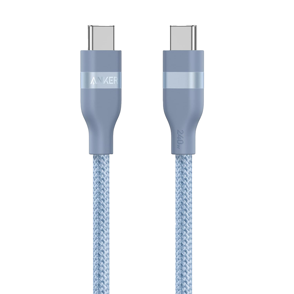 Anker USB C to USB C Cable 240W Upcycled-Braided Fast Charging Cable (3ft / 6ft) A82E2 Anker