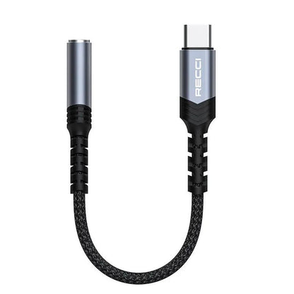 Recci USB C to AUX 3.5mm Audio Adapter Cable RDS-A25 Tech House Singapore