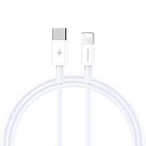 Recci USB C to Lightning 1M PD 20W Fast Charging 3A Cable RS06CL Tech House Singapore