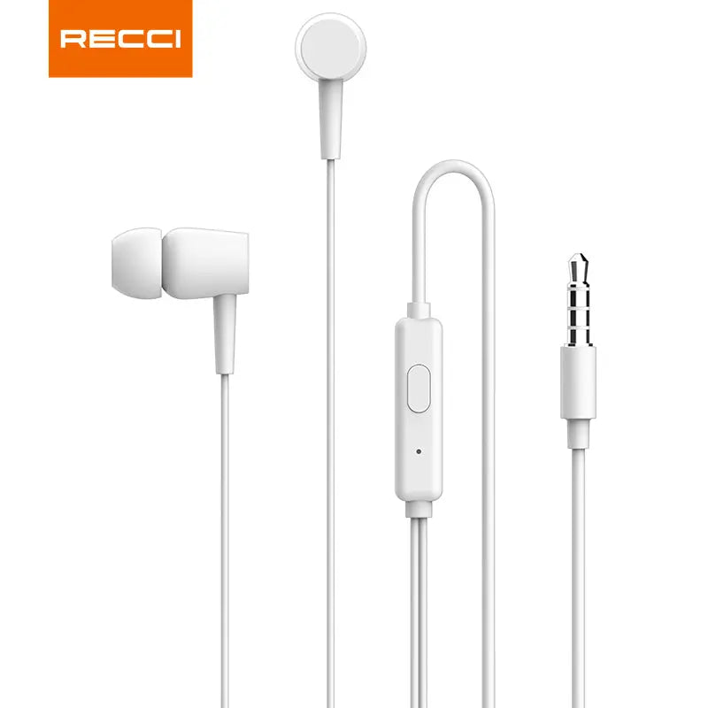 Recci 3.5mm Wired In ear Earpiece REP-L06 Tech House Singapore