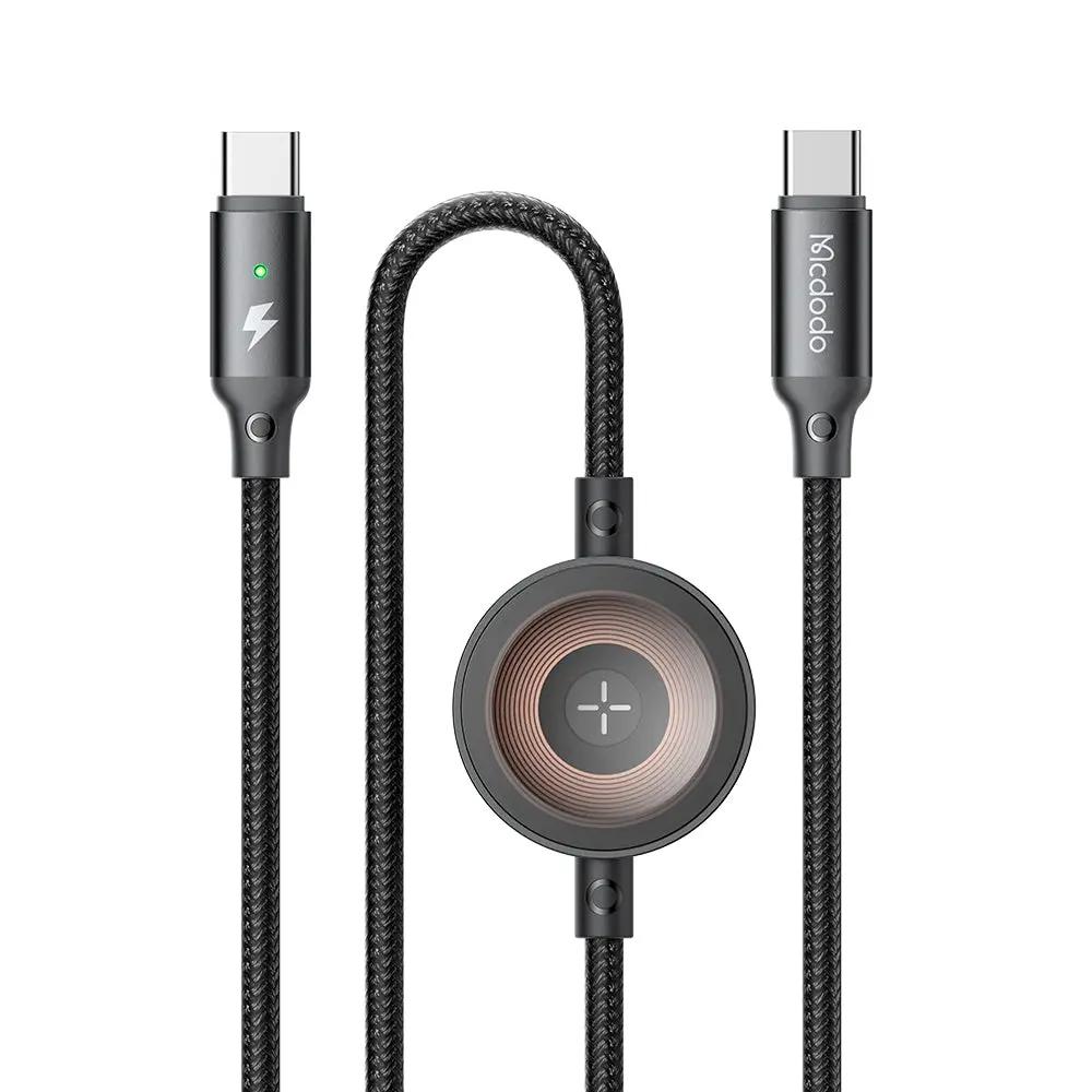 Mcdodo 2-in-1 USB-C to USB-C Cable 60W Fast Charging with Wireless Charger for Apple Watch (1.5M) CA-2580 Tech House Singapore