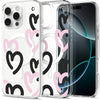 Spigen iPhone 16 Pro Case Ultra Hybrid MagFit Hearts - Hearts Black Pink