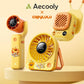 Aecooly x CapyLulu Portable Handheld Fan Air Gimbal Portable Mini Desk Fan Portable Mini Neck Fan Tech House Singapore