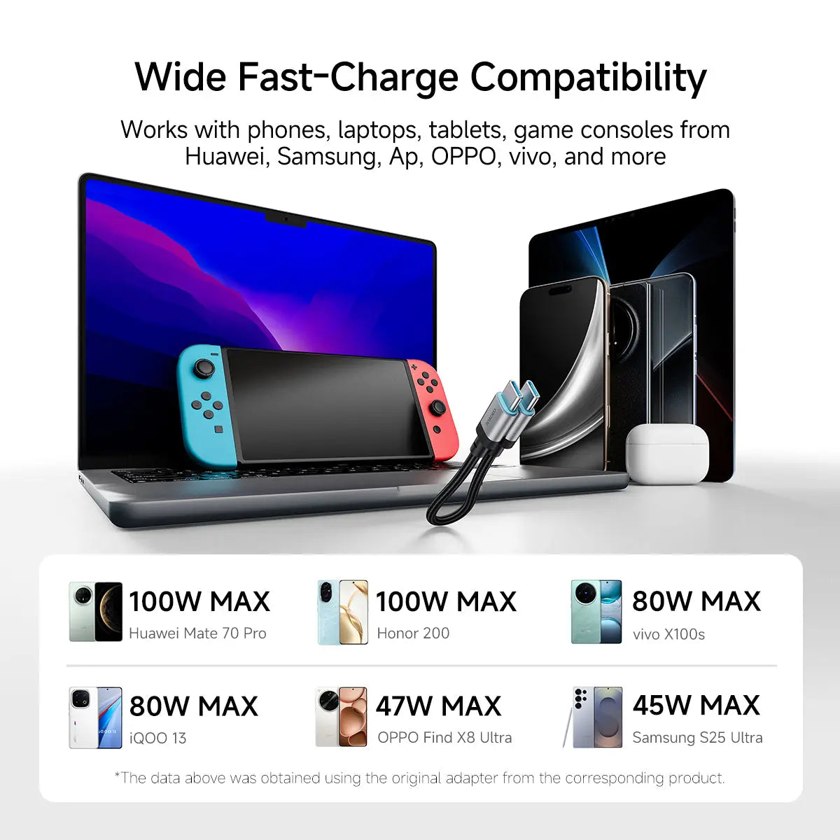 CUKTECH CP Braided 6A USB-C to C Cable 240W Fast Charging 6A 15cm 480Mbps Magnetic Ports CTC615S Tech House Singapore