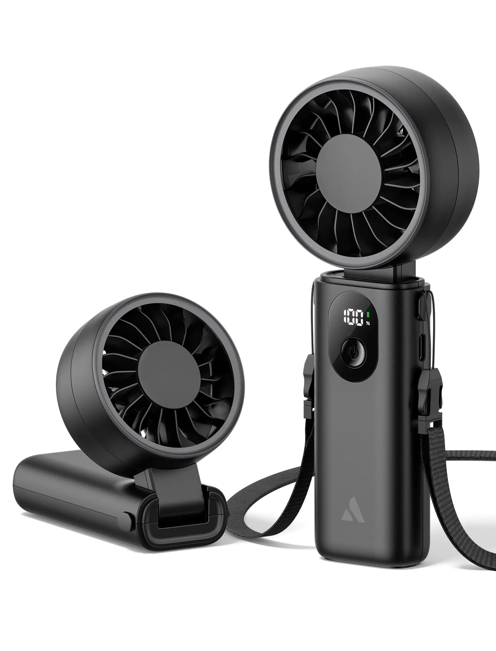 Aecooly Portable 3 In 1 Handheld Fan Halo 04 | Portable USB Rechargeable Fan | Strong Wind | Multi-Use Fan Tech House Singapore