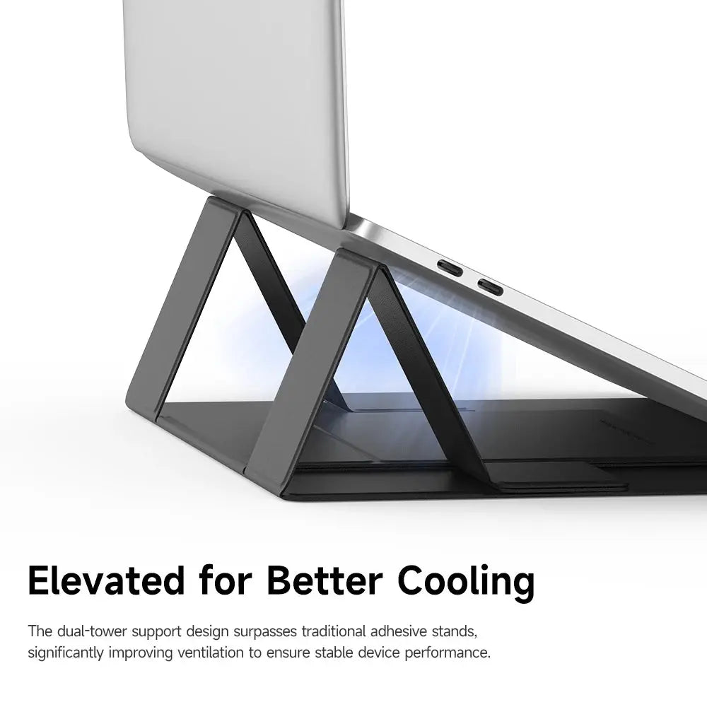 MCDODO Leather Magnetic Foldable Laptop & Tablet Stand FS-8020 Tech House Singapore
