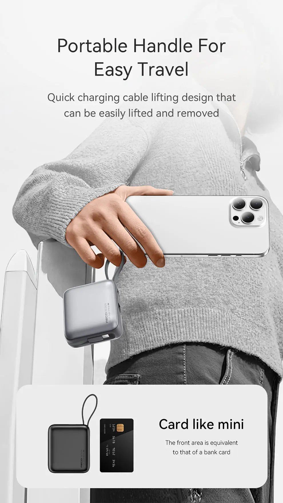 Recci 10000mAh Power Bank 20W (RPB-P62) Tech House Singapore