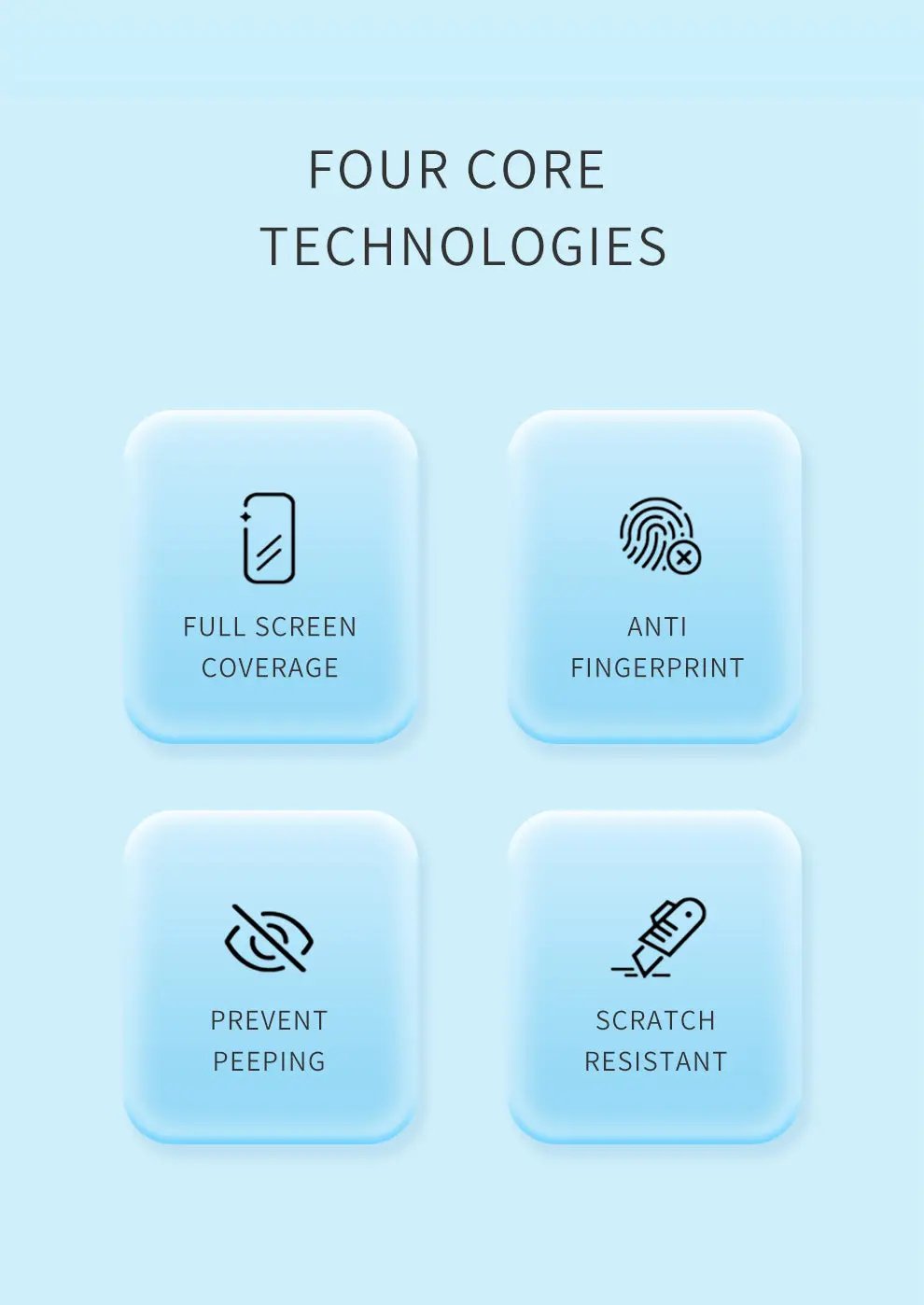 Recci iPhone 14 Plus/ 13 Pro Max Privacy Screen Protector RSP-A13AP Tech House Singapore