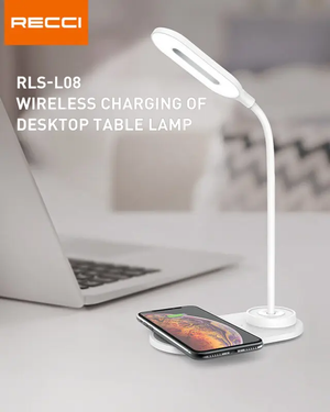 Recci Wireless Charger with Desk Lamp RLS-L08 Tech House Singapore