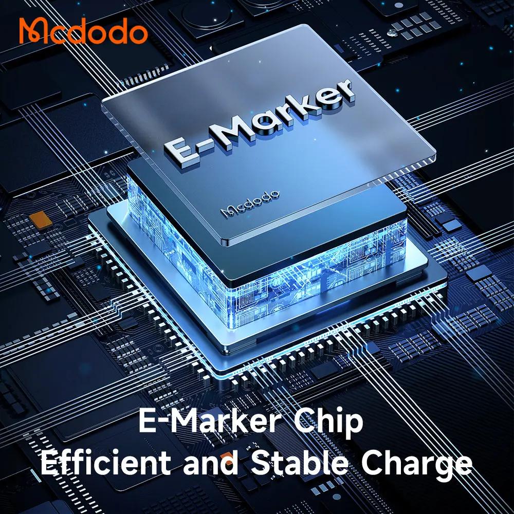 Mcdodo 2-in-1 USB-C to USB-C Cable 240W/140W Charging with (2M) Magnetic 3 Cable CA-0140 Tech House Singapore