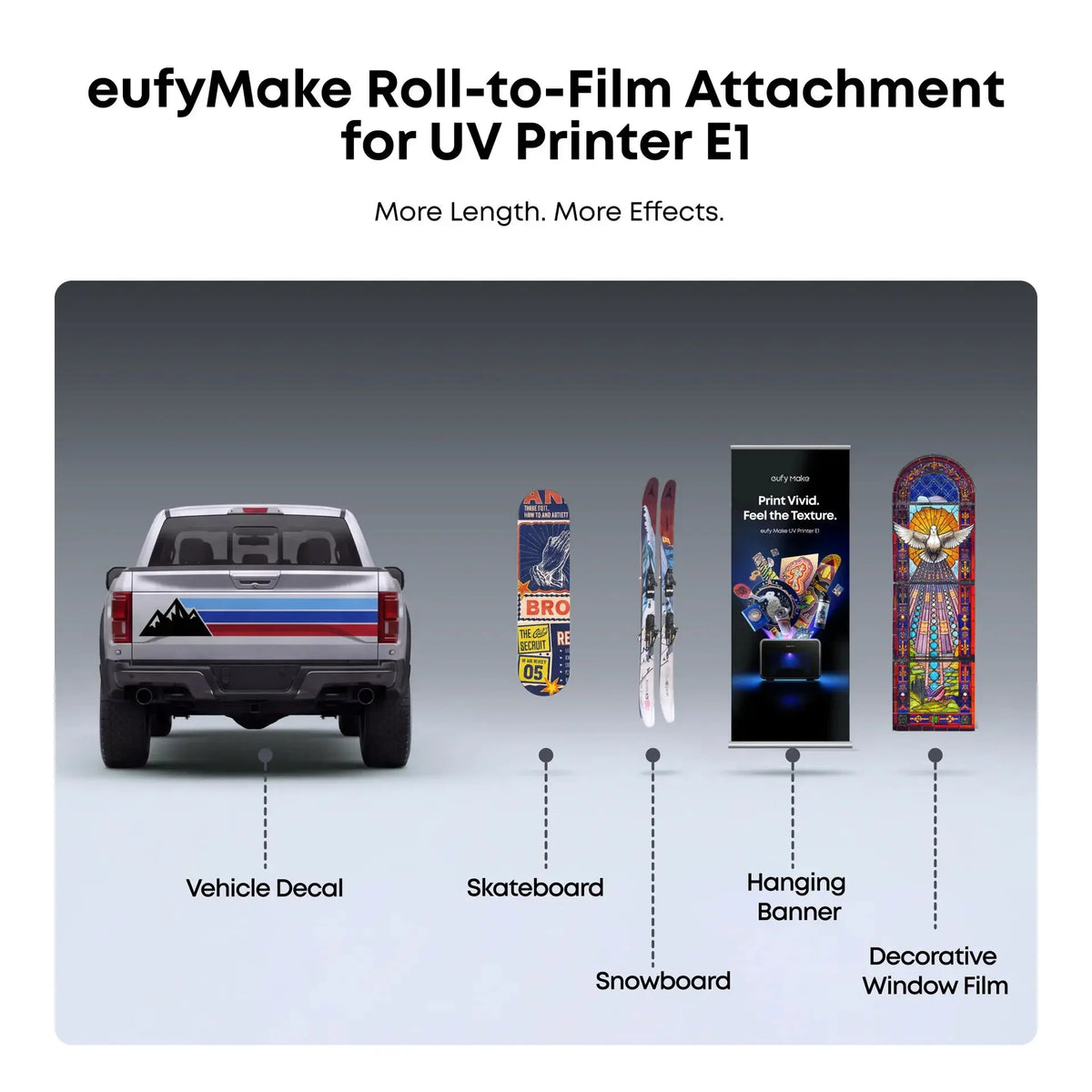 eufyMake Roll-to-Film Attachment for UV Printer E1 V7241 Tech House Singapore