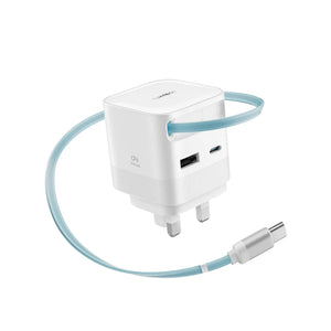CUKTECH 67W CP6 GaN Charger Fast Charging Built-in Retractable USB-C Cable Tech House Singapore