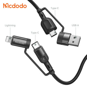 Mcdodo 4-in-1 Cable 60W Fast Charging (1.2M) CA-8070 Tech House Singapore