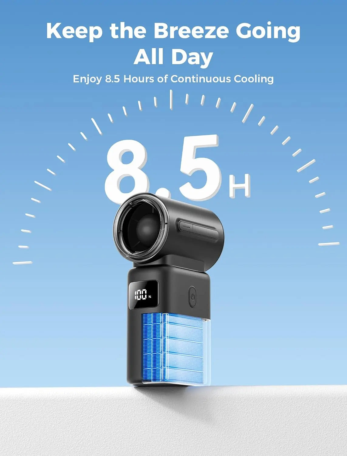 Aecooly Mini Portable Fan with Power Bank Detachable Modular Powerful Handheld Fan, 36ft/s High Speed 8.5H Mini Fan Tech House Singapore