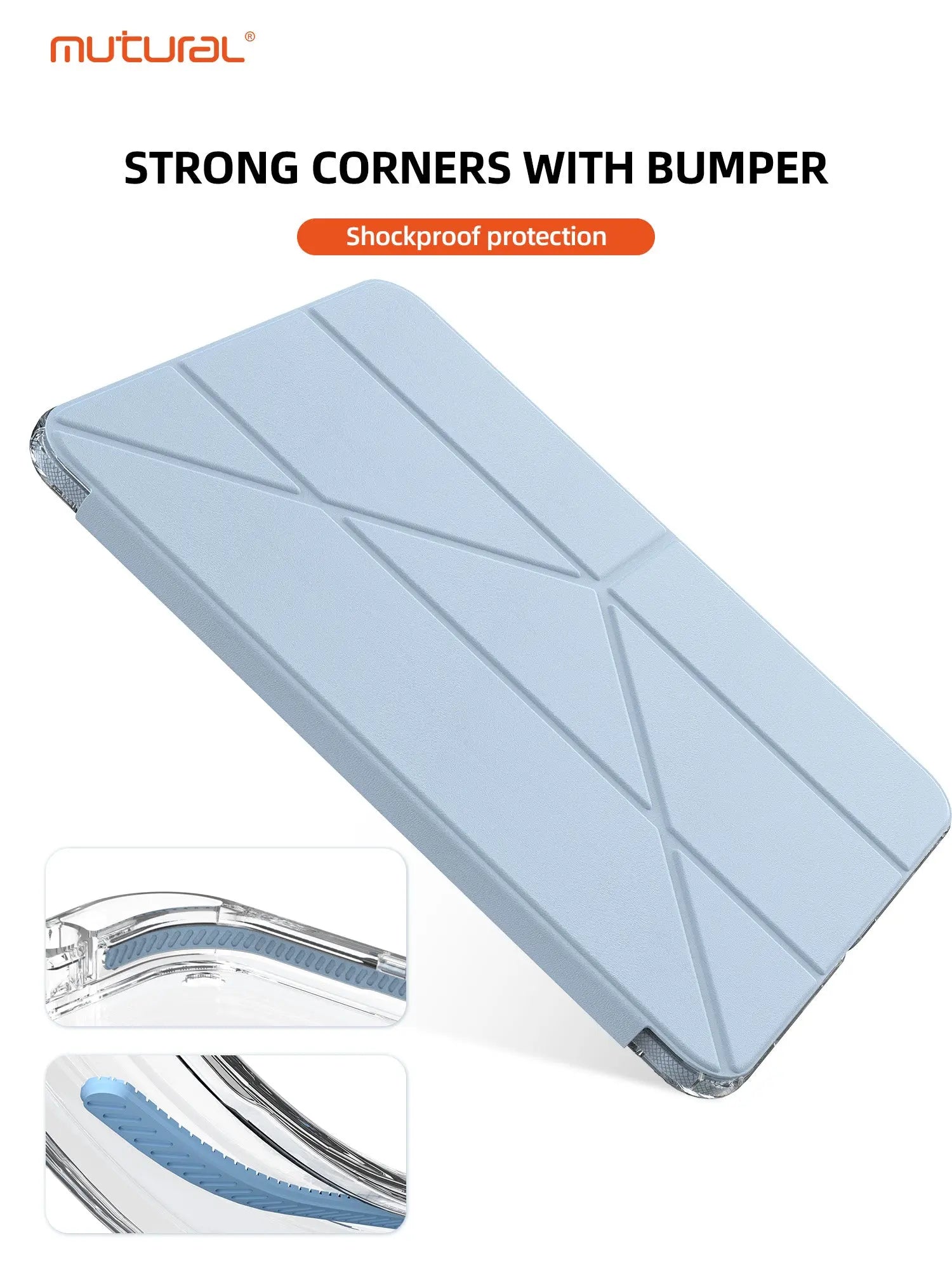 Mutural iPad Air 11 inch (M2) / iPad Air 10.9 inch / iPad Pro 11 inch Clear Pro Case iPad Air Case iPad Case iPad Holder Tech House Singapore
