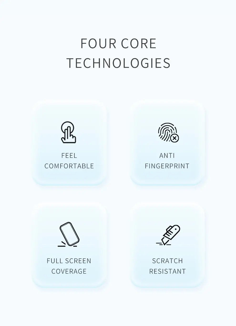 Recci iPhone 14 Plus/ 13 Pro Max Screen Glass Matte Protector RSP-A03FT Tech House Singapore