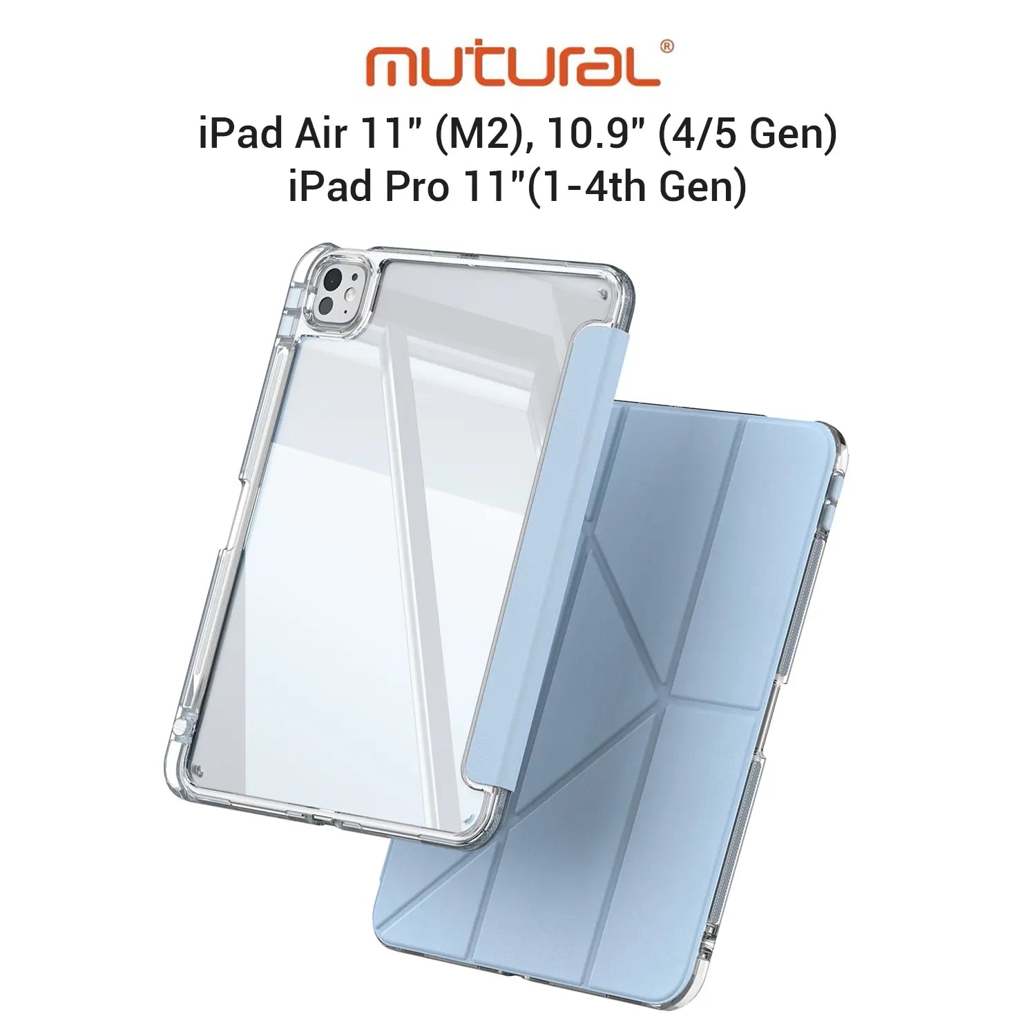 Mutural iPad Air 11 inch (M2) / iPad Air 10.9 inch / iPad Pro 11 inch Clear Pro Case iPad Air Case iPad Case iPad Holder Tech House Singapore