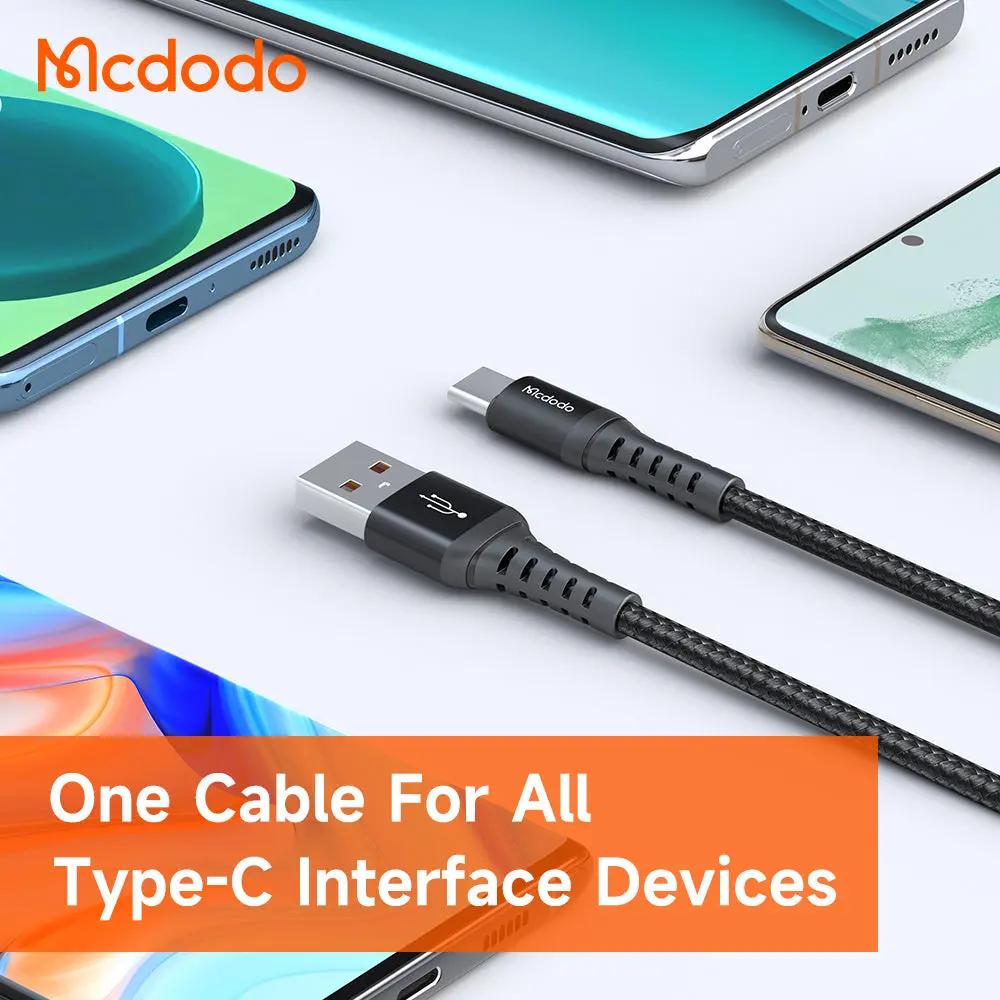 Mcdodo USB-A to USB-C Cable 3A Fast Charging (0.2M/3M) CA-2270/CA-2273 Tech House Singapore