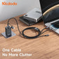 Mcdodo 2-in-3 Cable 100W Fast Charging (1.2M) Transparent Cable with Charging Light CA-7260 Tech House Singapore