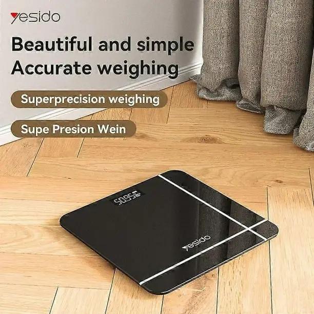 YESIDO Digital Scale Tempered Glass LED Display Smart Electronic Weight Scale MG09 Tech House Singapore