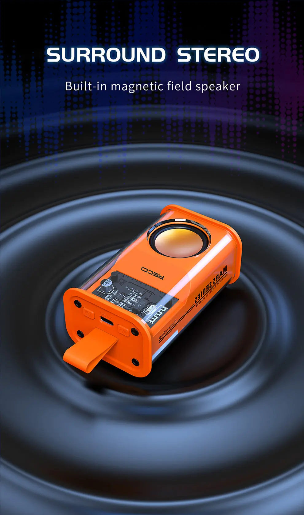 Recci Mars Bluetooth 5.3 Speaker RSK-W30 Tech House Singapore