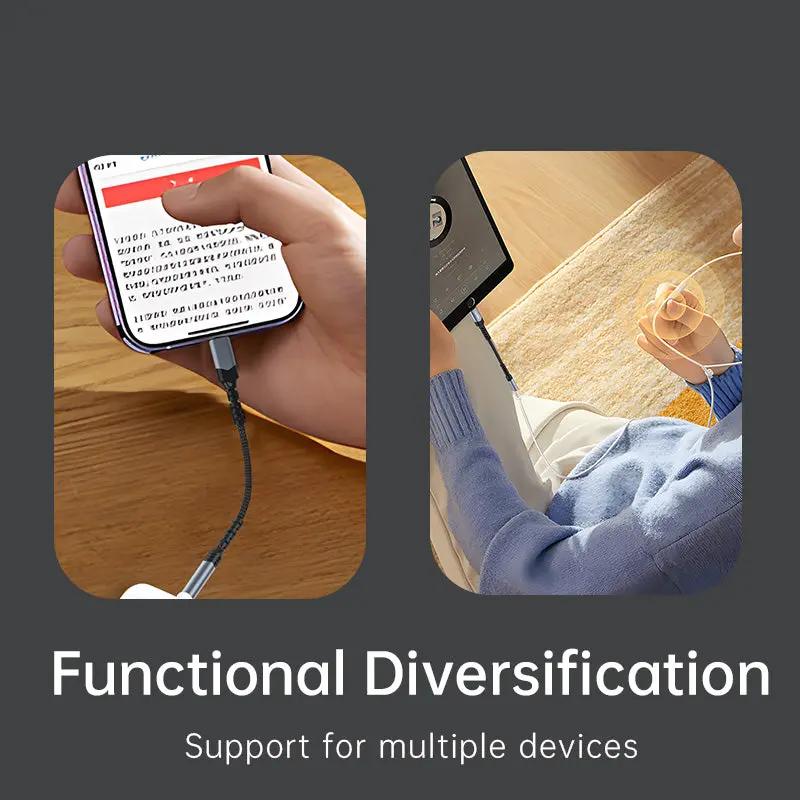 Recci USB C to AUX 3.5mm Audio Adapter Cable RDS-A25 Tech House Singapore