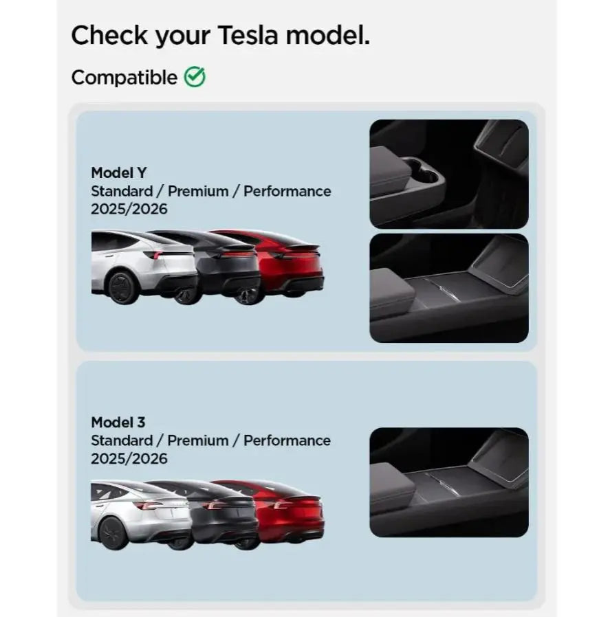 Spigen Tesla Model Y Juniper (2026/2025) & Model 3 Highland (2026/2025/2024) Under Screen Storage Organizer Spigen Singapore Singapore