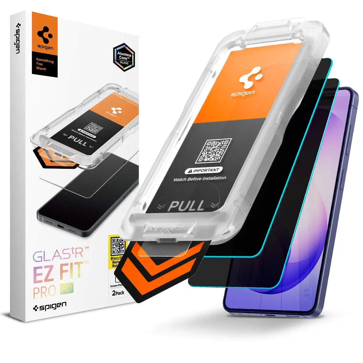 [2 Pack] Spigen Samsung S26 Privacy Screen Protector 6.3" EZ Fit Pro HD Spigen Singapore Singapore