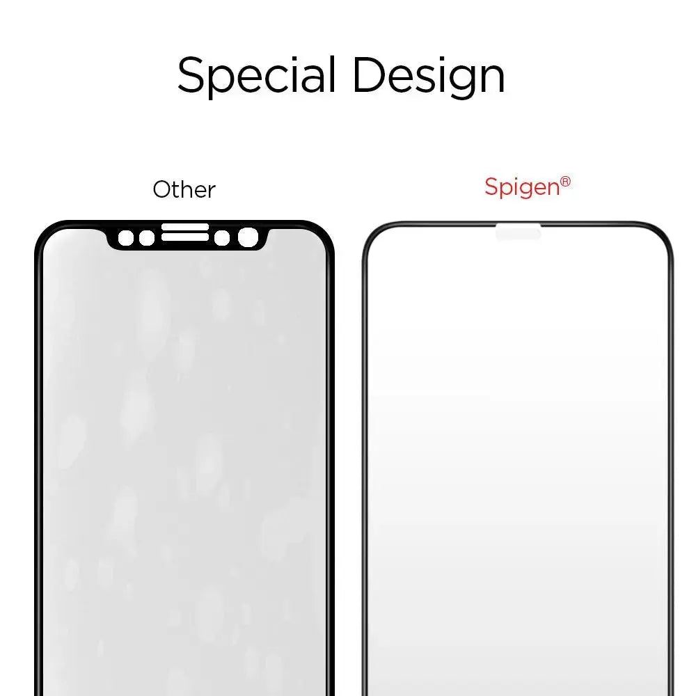 Spigen [2 Pack] iPhone XS Max / iPhone 11 Pro Max Screen Protector  Full Coverage HD Tempered Glass Spigen