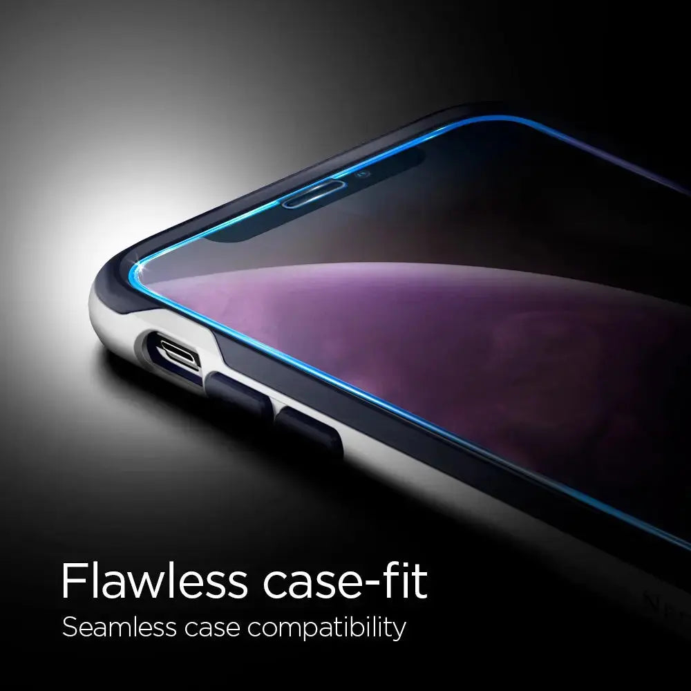 Spigen iPhone XS Max / iPhone 11 Pro Max Screen Protector  Full Coverage HD Tempered Glass Spigen