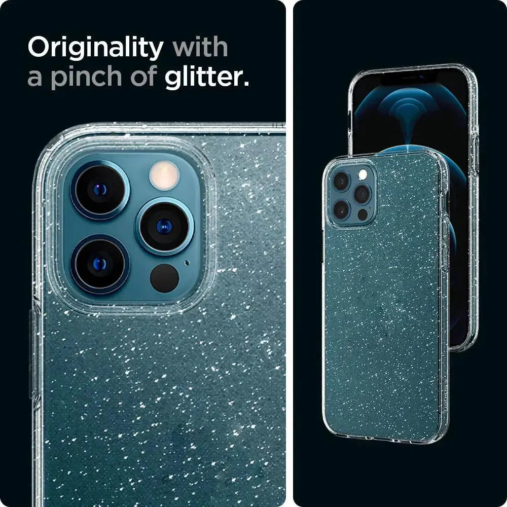 Spigen iPhone 12 Pro / iPhone 12 Case Liquid Crystal Glitter Spigen