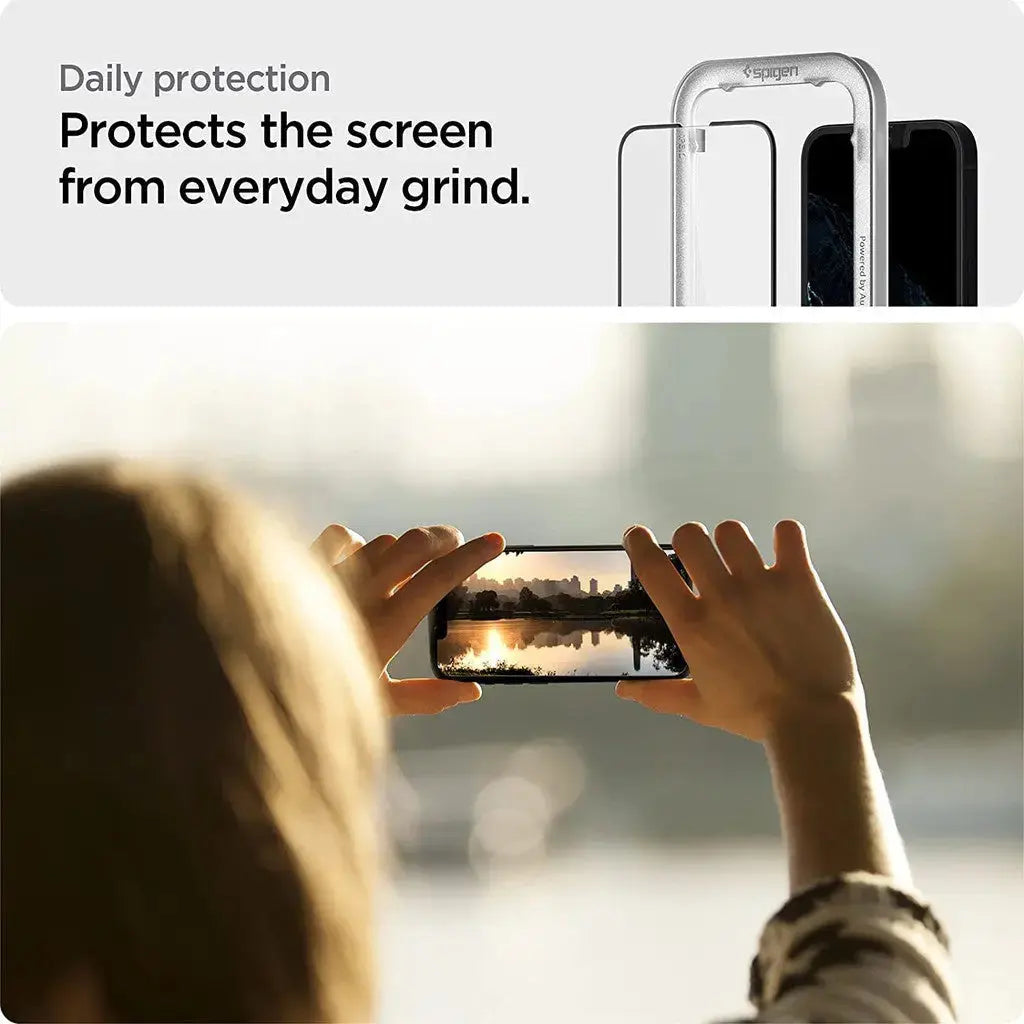 Spigen [2 Pack] iPhone 14 / iPhone 13 Pro / iPhone 13 Screen Protector Alignmaster Spigen