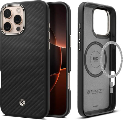 Spigen iPhone 16 Pro Max Case Enzo Aramid MagFit