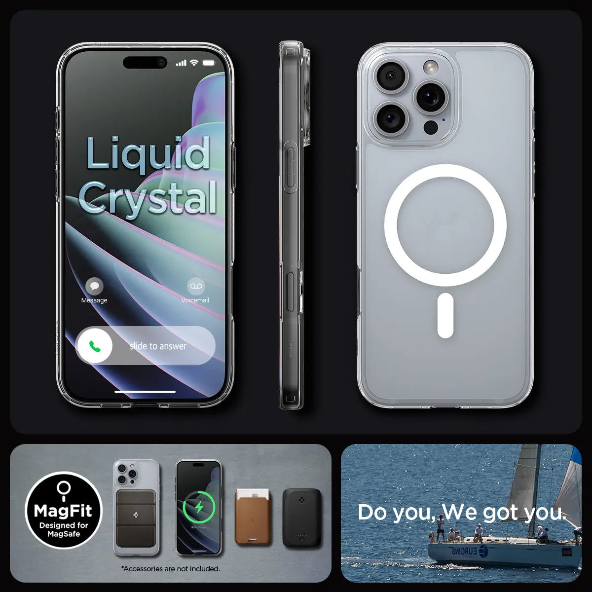 Spigen iPhone 16 Pro Max Case Liquid Crystal MagFit Spigen