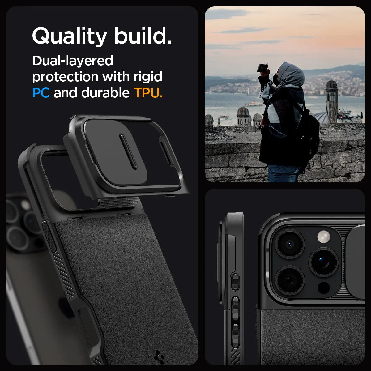 Spigen iPhone 16 Pro Max Case Optik Armor MagFit Spigen