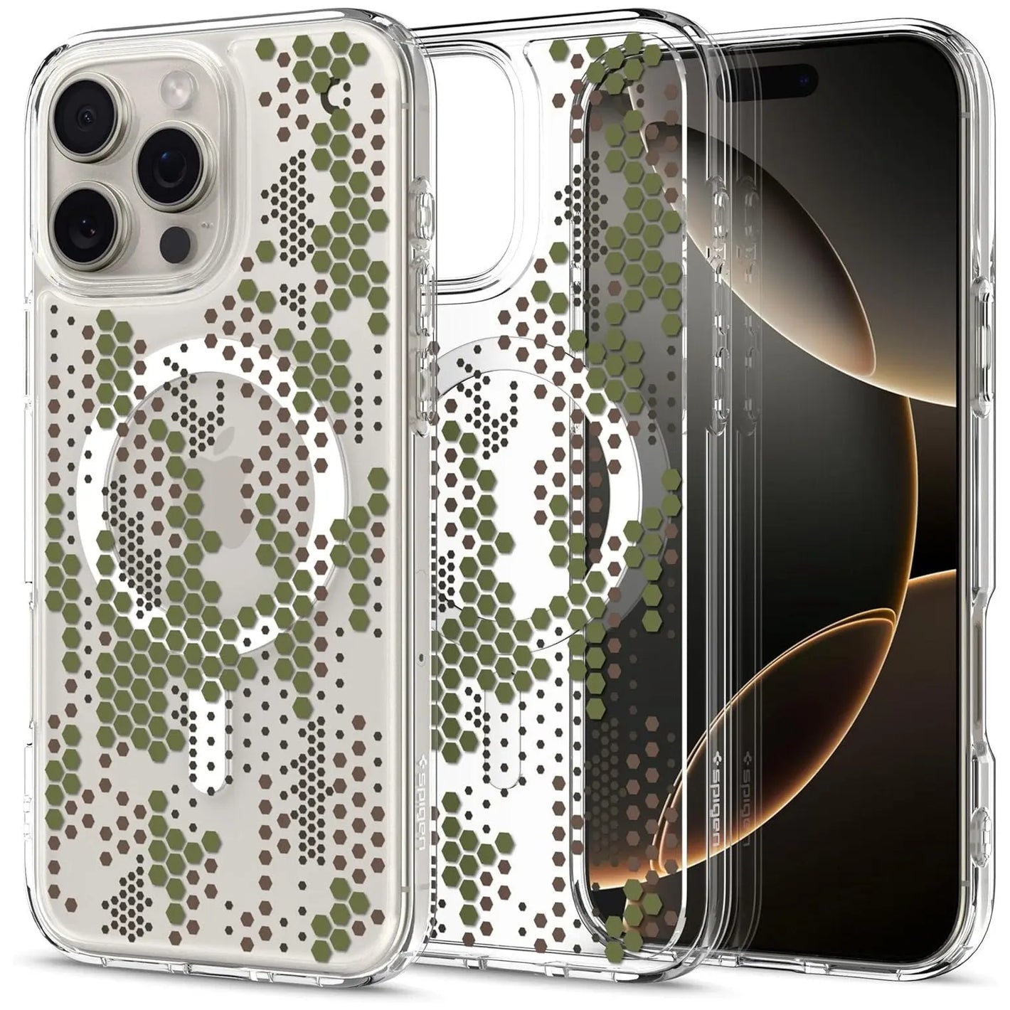 Spigen iPhone 16 Pro Max Case Ultra Hybrid MagFit Digital Camo