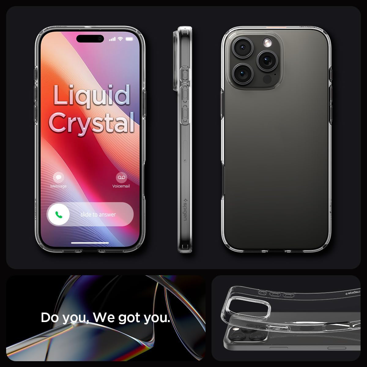 Spigen iPhone 16 Pro Case Liquid Crystal / Crystal Flex Spigen