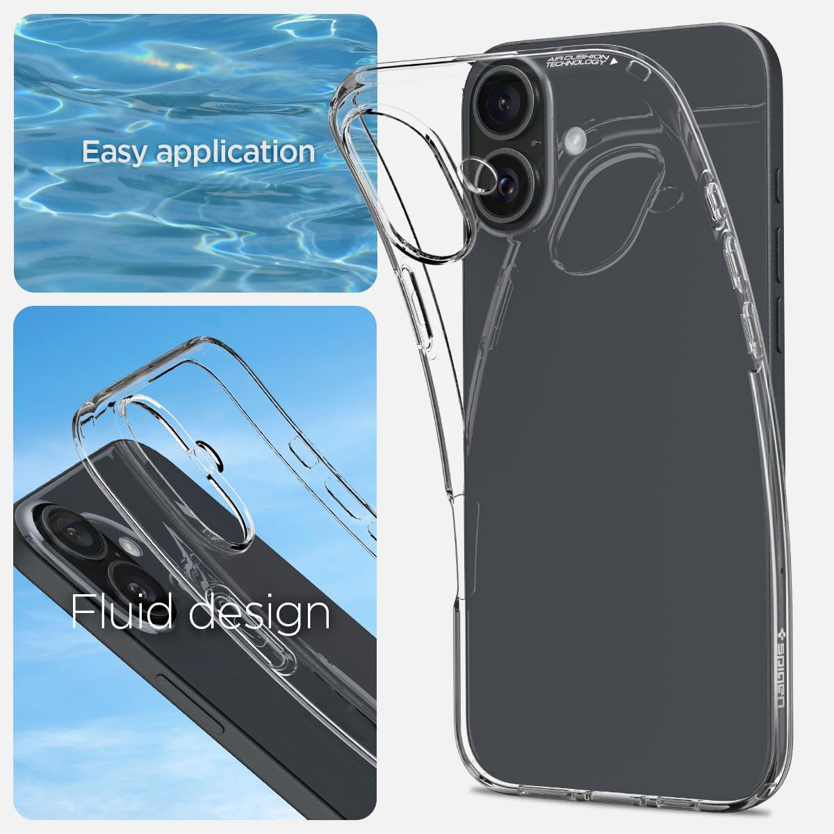 Spigen iPhone 16 Case Liquid Crystal / Crystal Flex Spigen