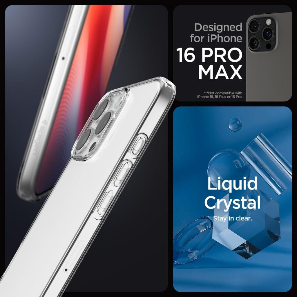 Spigen iPhone 16 Pro Max Case Liquid Crystal / Crystal Flex Spigen