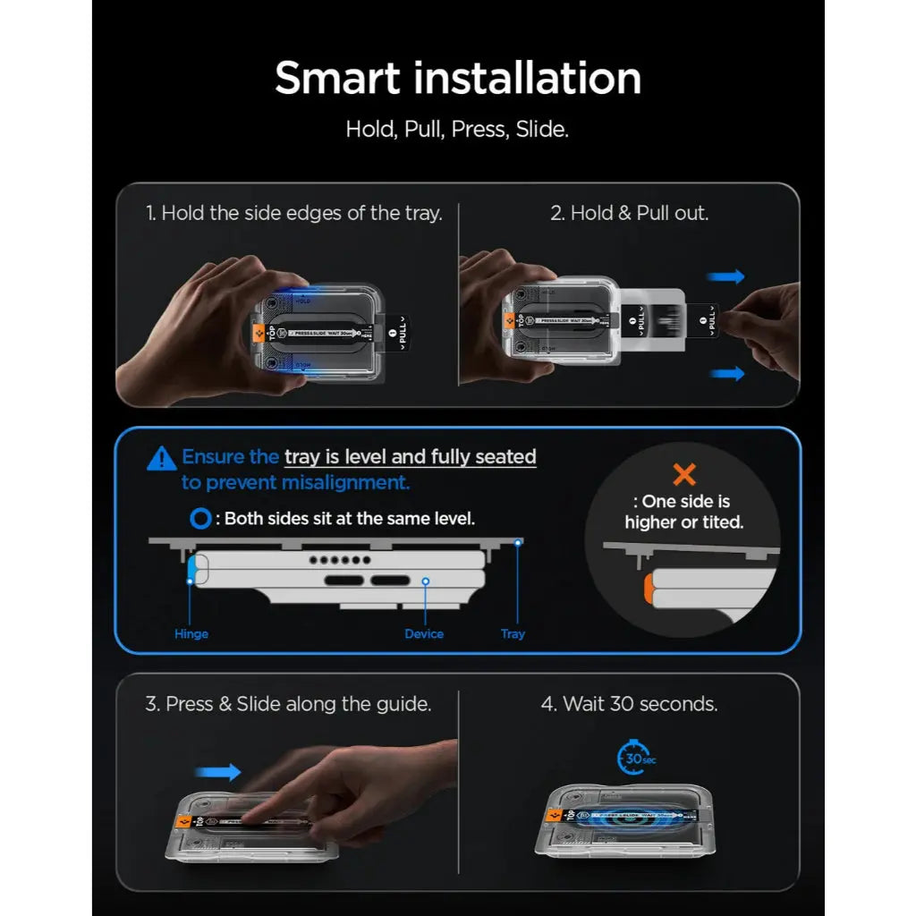 Spigen [2 Pack] iPhone Duo Screen Protector EZ Fit Pro HD Spigen Singapore Singapore