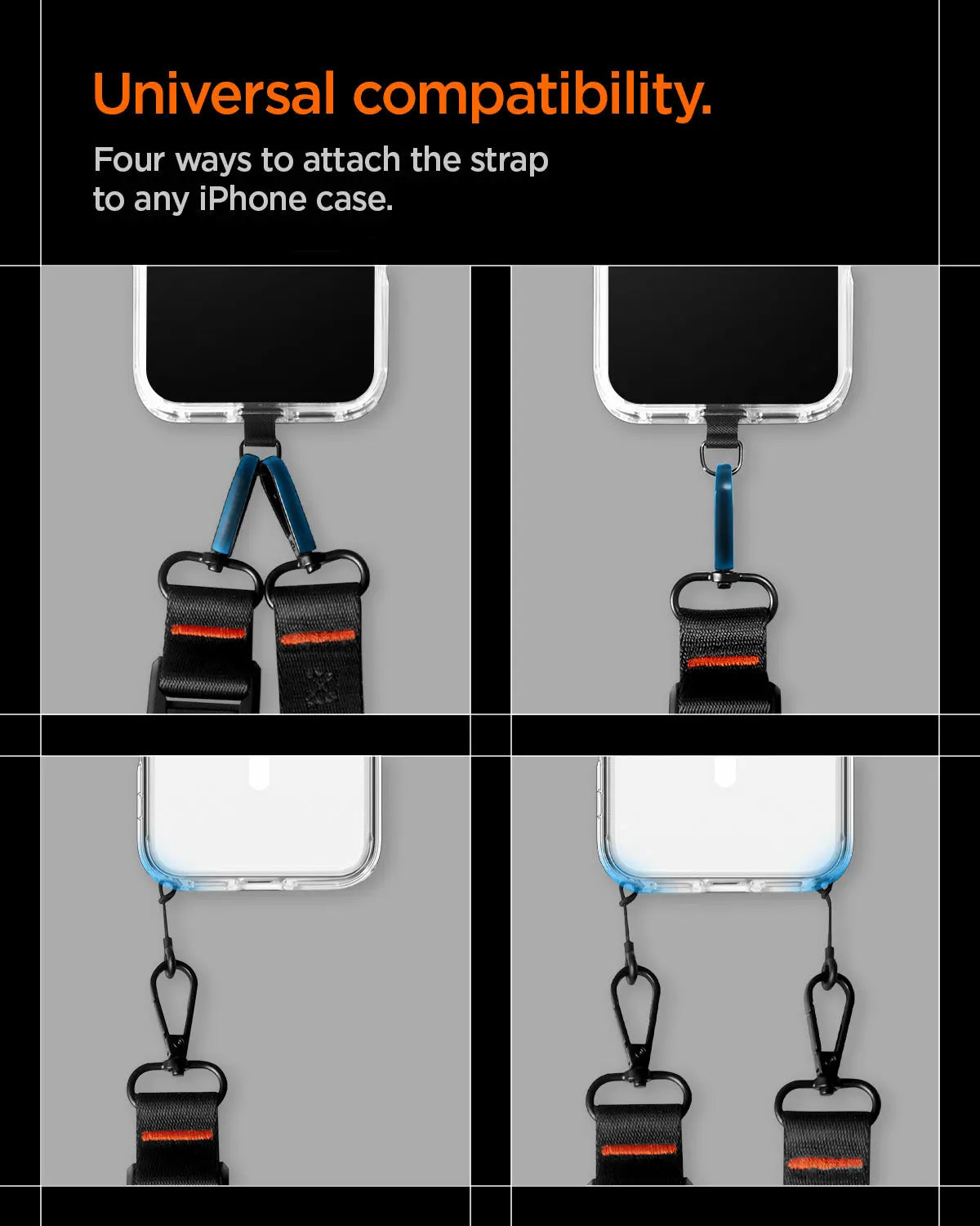 Spigen Universal Adjustable Crossbody Lanyard Strap DA30M Spigen Singapore Singapore