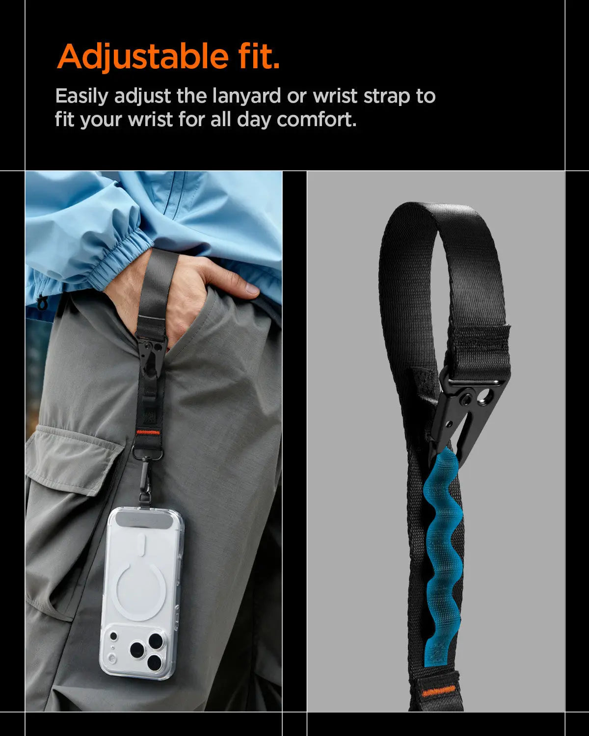 Spigen Universal Adjustable Crossbody Lanyard Strap DA30M Spigen Singapore Singapore