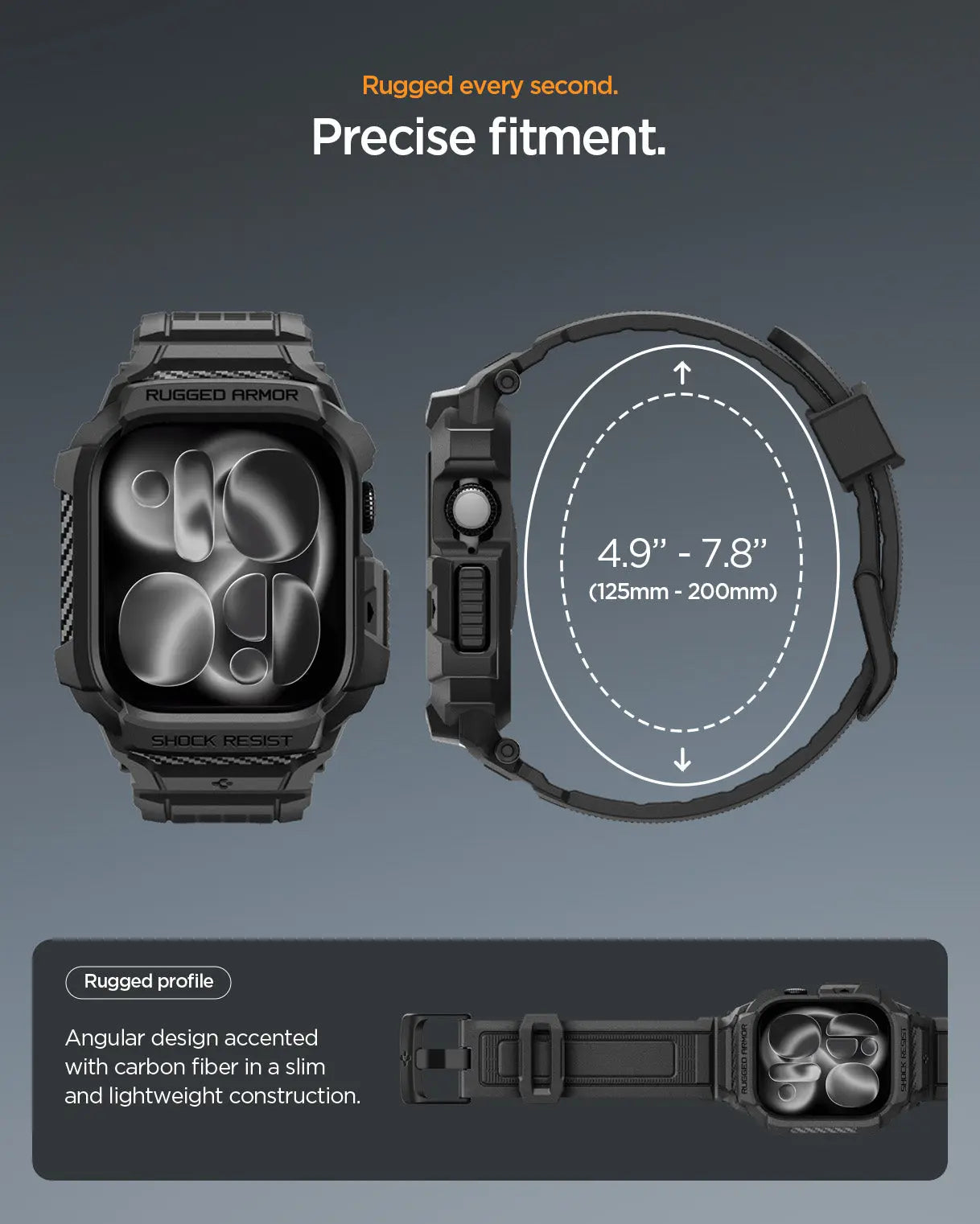 Apple Watch Case Series 11 / 10 (42mm) Rugged Armor Pro 2 Spigen Singapore Singapore