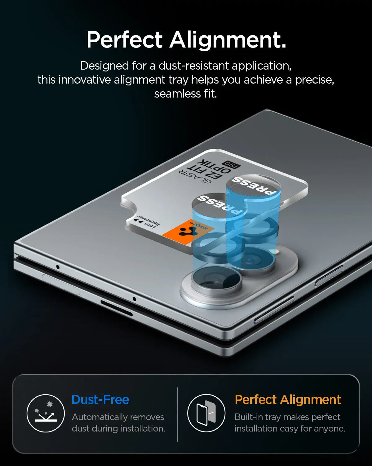 [2 Pack] Spigen Galaxy Z Fold 8 Optik Pro HD Lens Protector Glas.tR EZ Fit Spigen Singapore Singapore