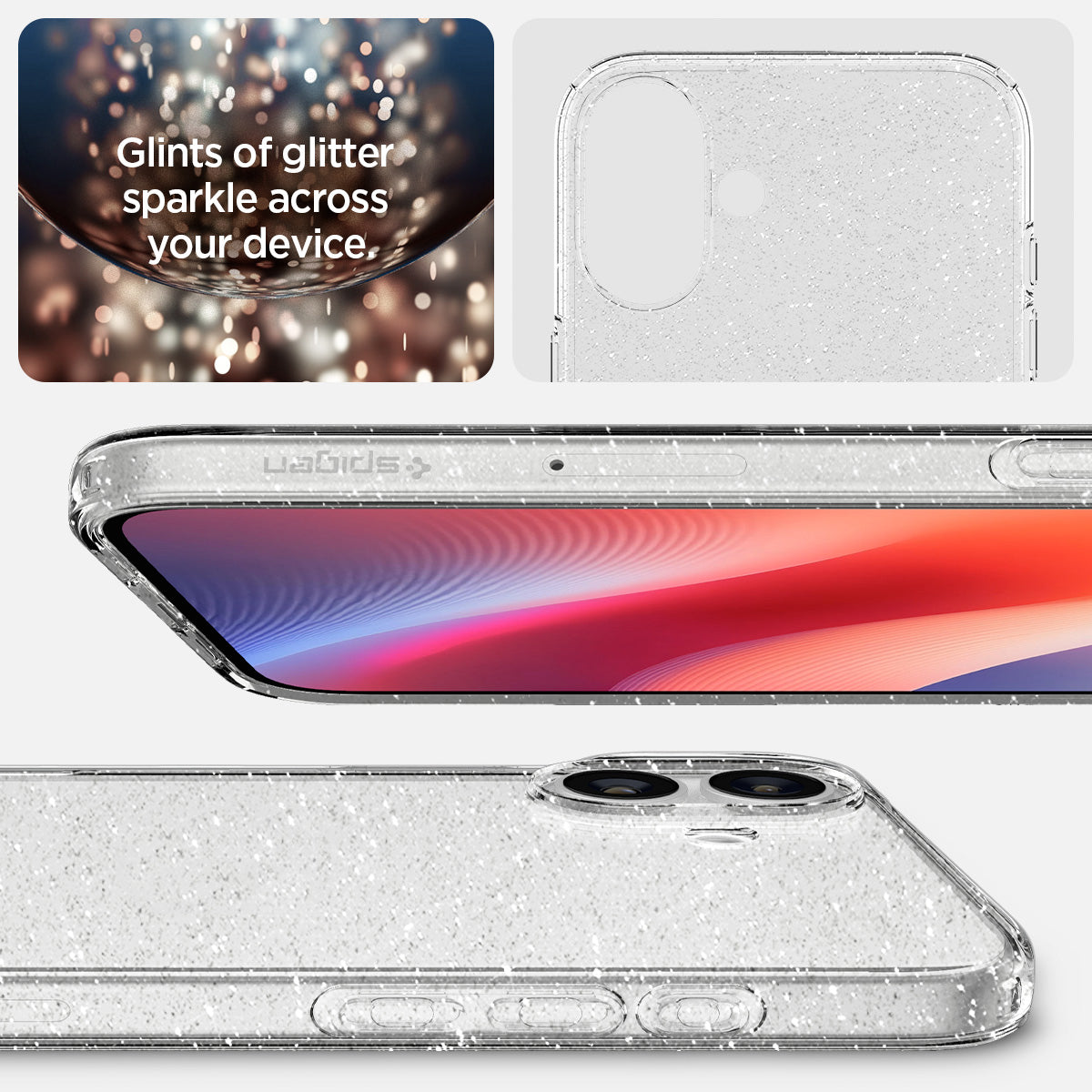 Spigen iPhone 16 Case Liquid Crystal Glitter Spigen