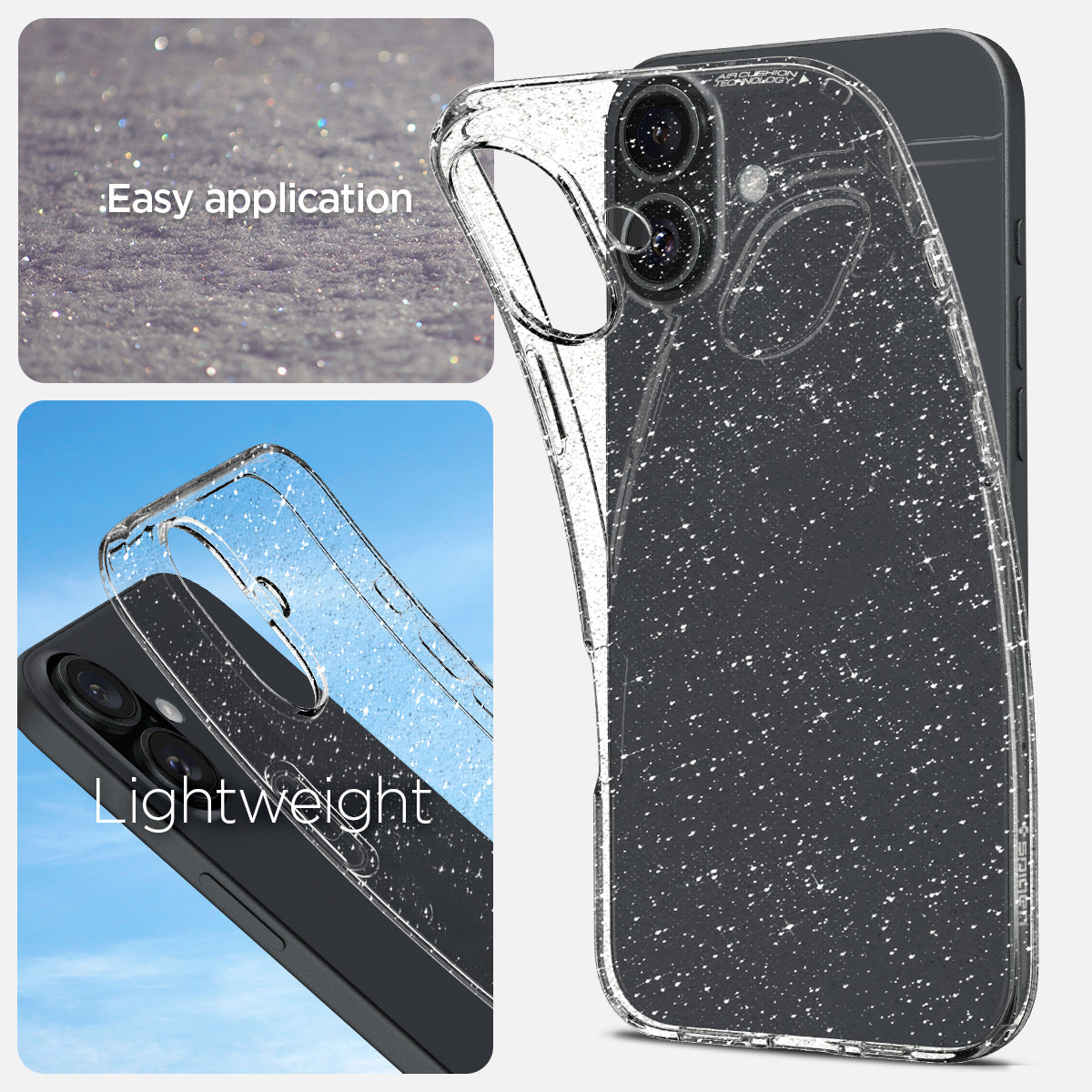 Spigen iPhone 16 Case Liquid Crystal Glitter Spigen